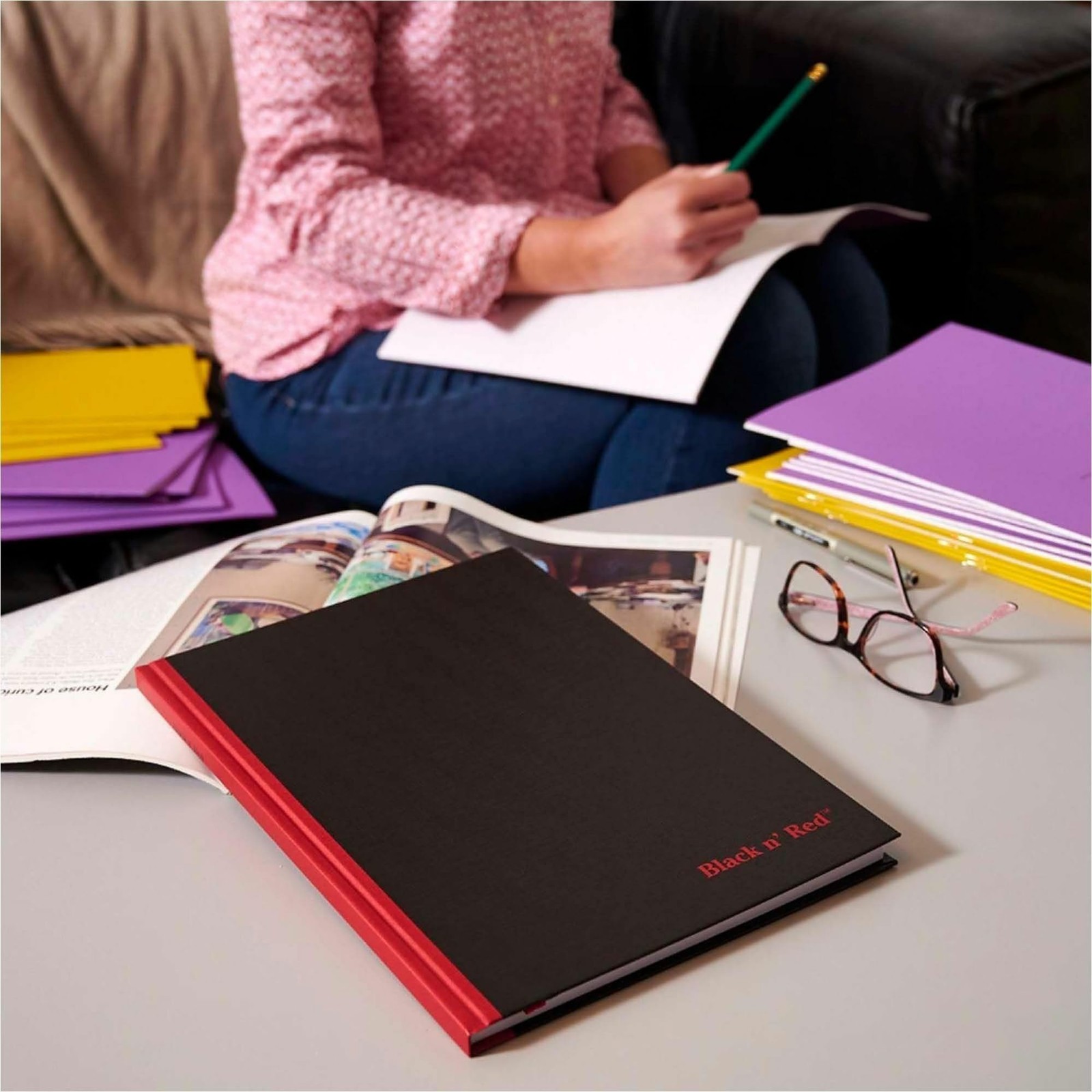 Black n’ Red Notebook, Business Journal, 11-3/4″ x 8-1/4″, 96 1 Count,