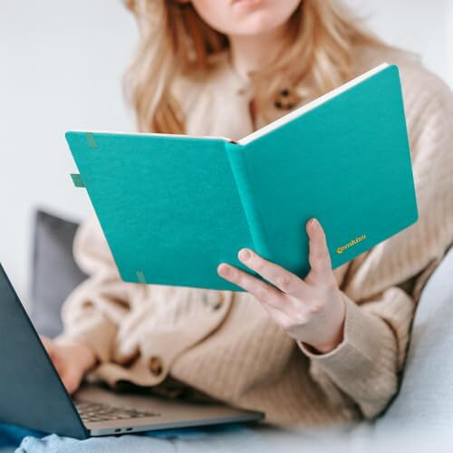 Address Book with Individual Alphabetical Tabs Laminated, Large B. Aquamarine