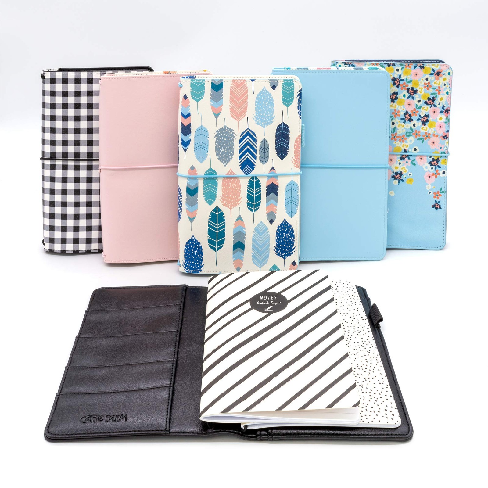 Pukka Pad, Carpe Diem Traveler’s Notebook – Features 5.5 x 8.5 inches, black