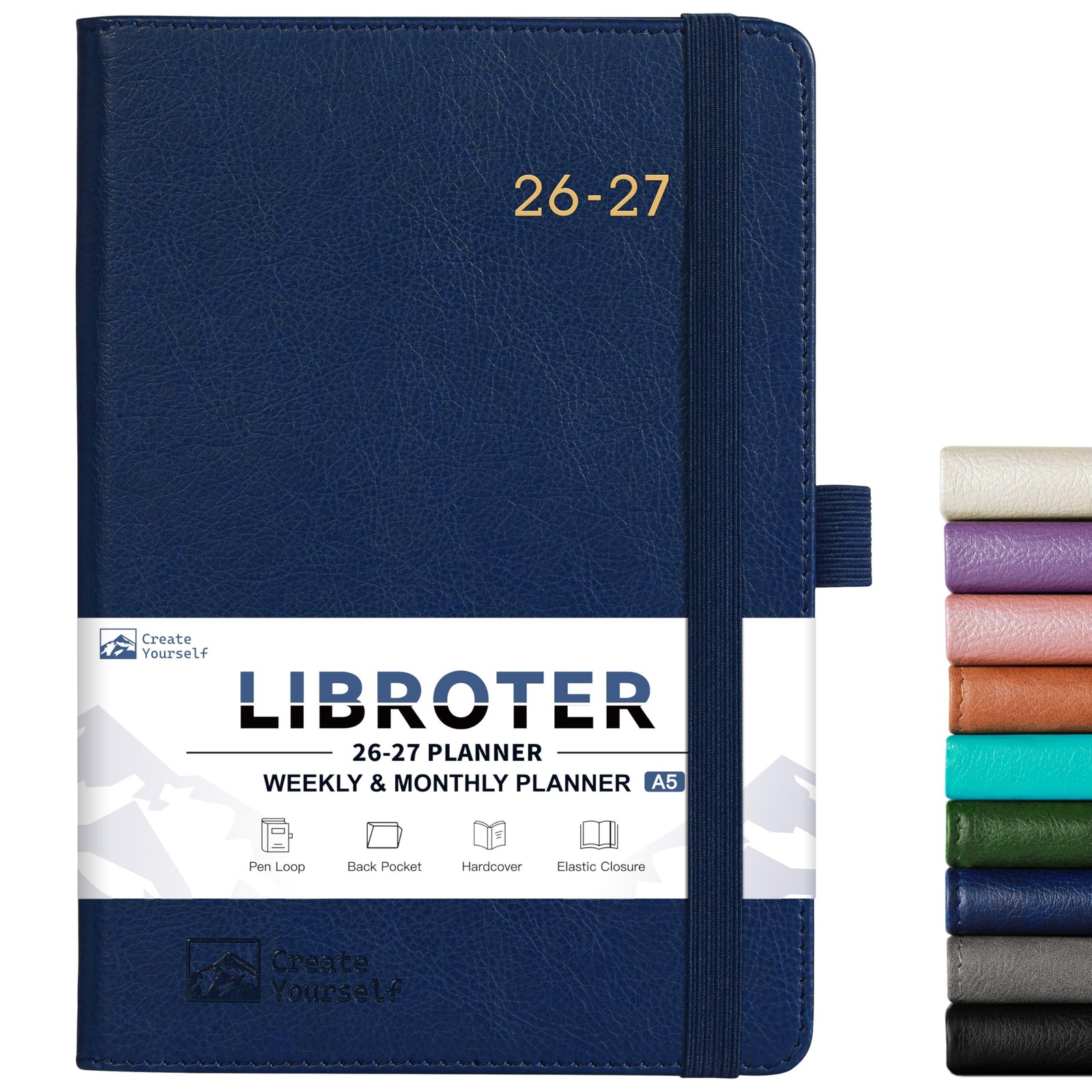 2026-2027 Planner – Academic Weekly Medium, Navy Blue