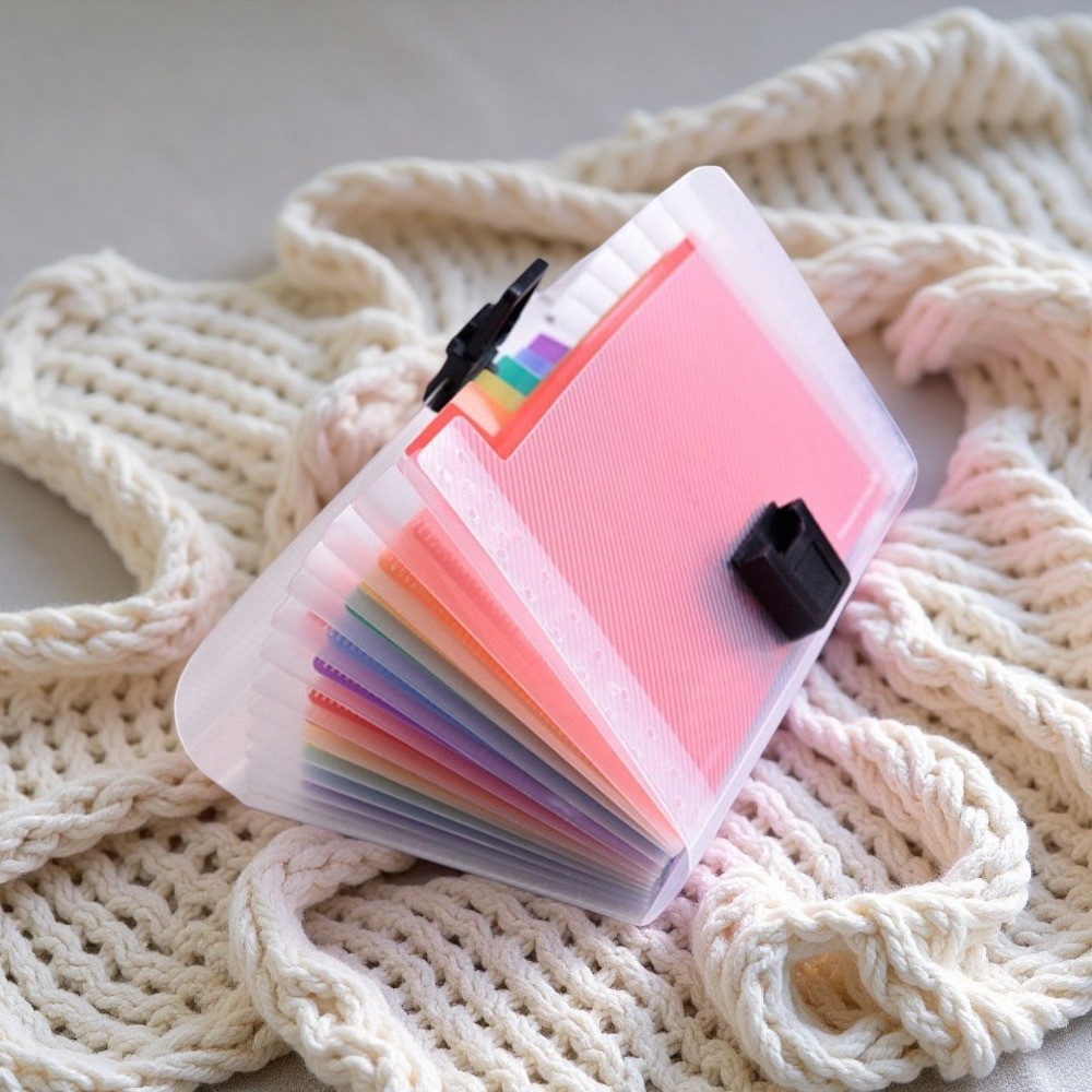 13 Pockets Folders Documents A4 Letter Size File Organizer Expanding Paper Clip