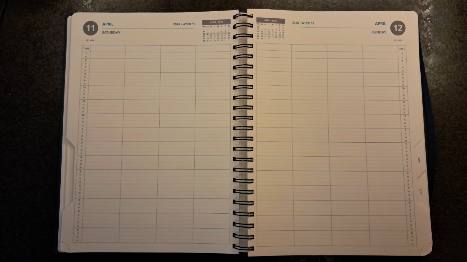 BEZEND Appointment Book 2026 Daily Planner, Quarter-Hourly 8.75″ x 12″ XL