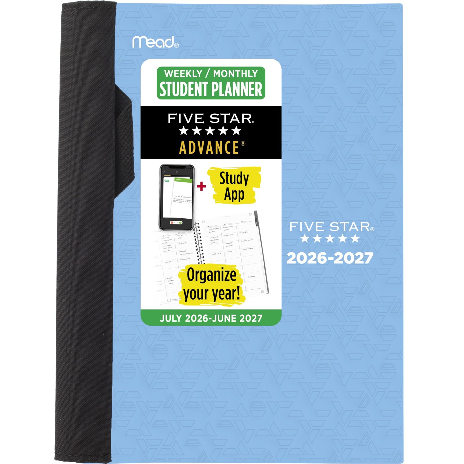 Five Star Planner 2026-2027 Weekly & Half Letter (5.5 x 8.5 inches), Blue