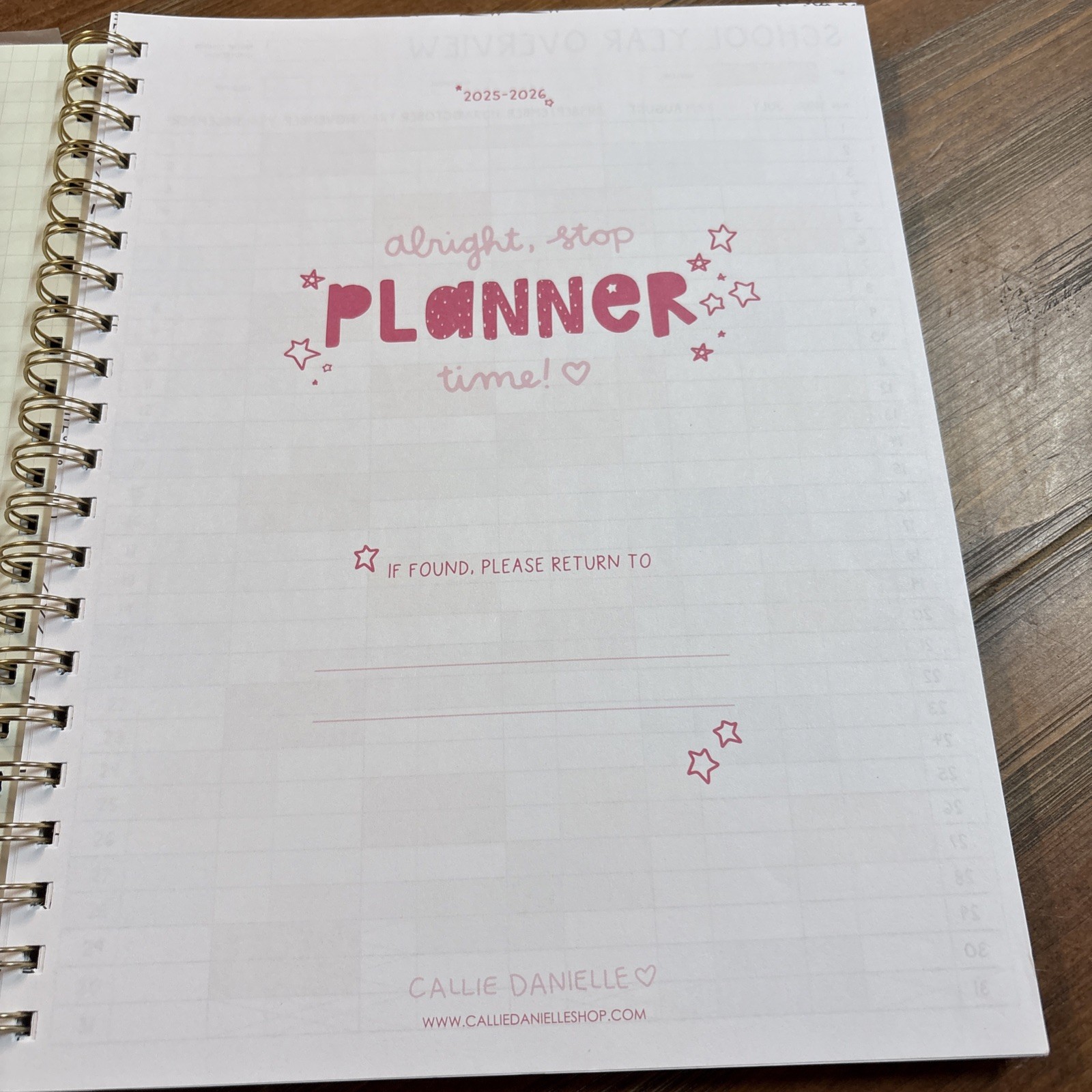 Callie Danielle 2025-2026 Teacher Planner Purple Teaching Is A Work Of Heart