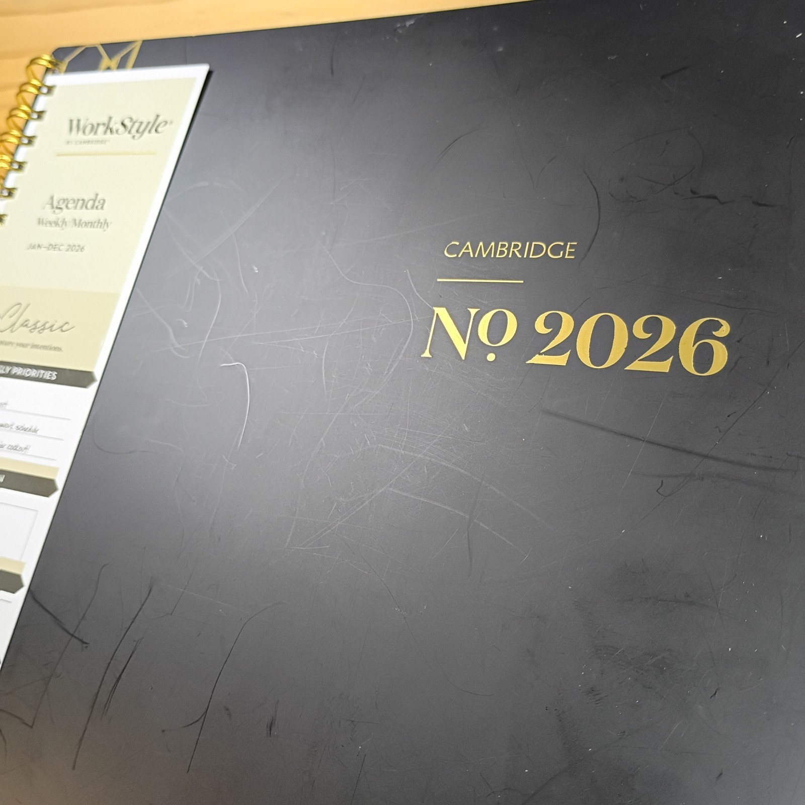 Cambridge Agenda Weekly Monthly Planner 2026 Classic 8-1/2 x 11 In. Wire-O New