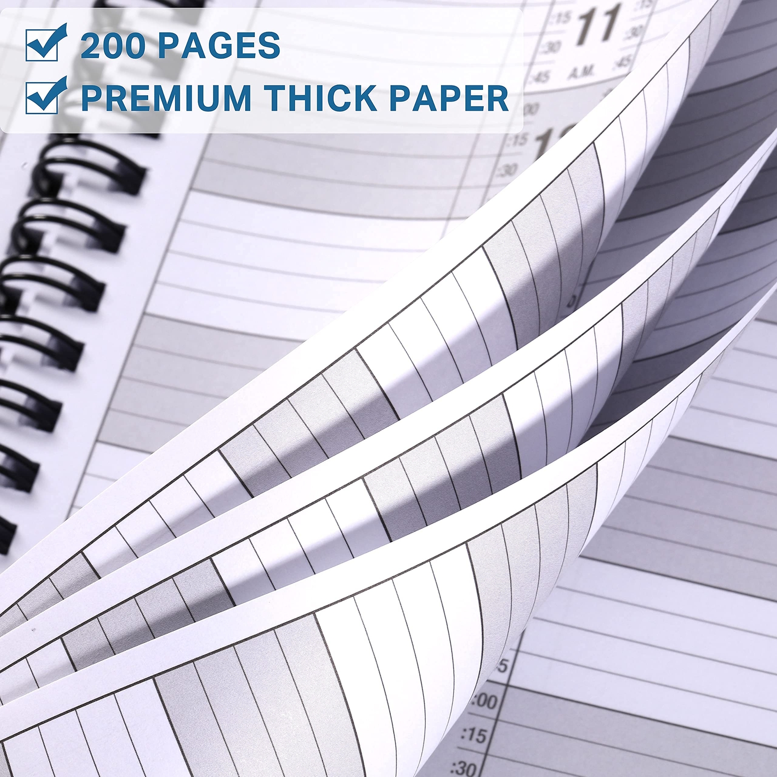 Salon Appointment Book Twin Wire Binding Schedule Book Planner for Hair Stylist