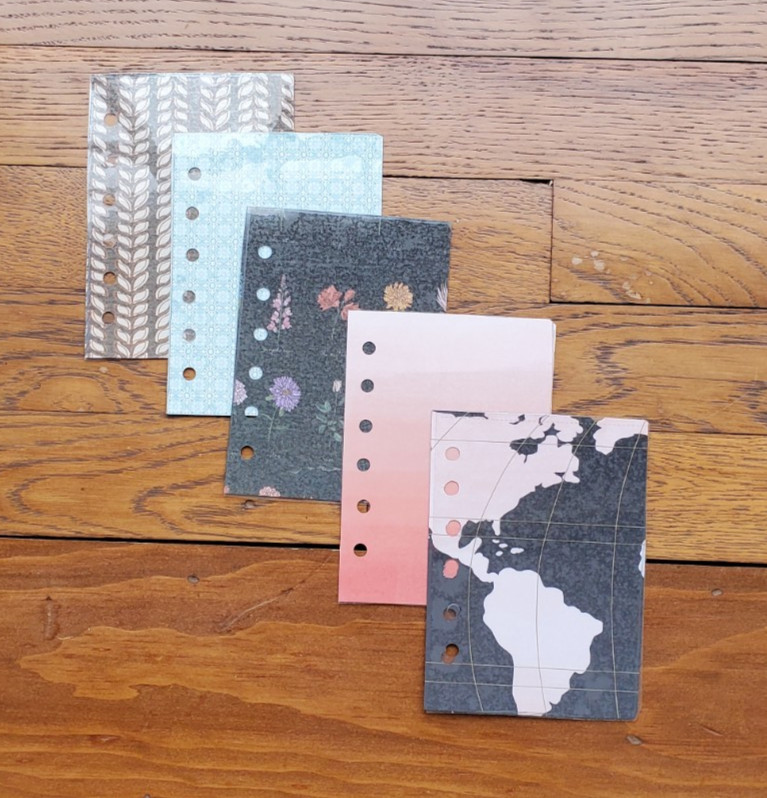 PLANNER AGENDA ORGANIZER A7 LAMINATED DASHBOARD INSERTS DIVIDERS DOUBLE SIDED