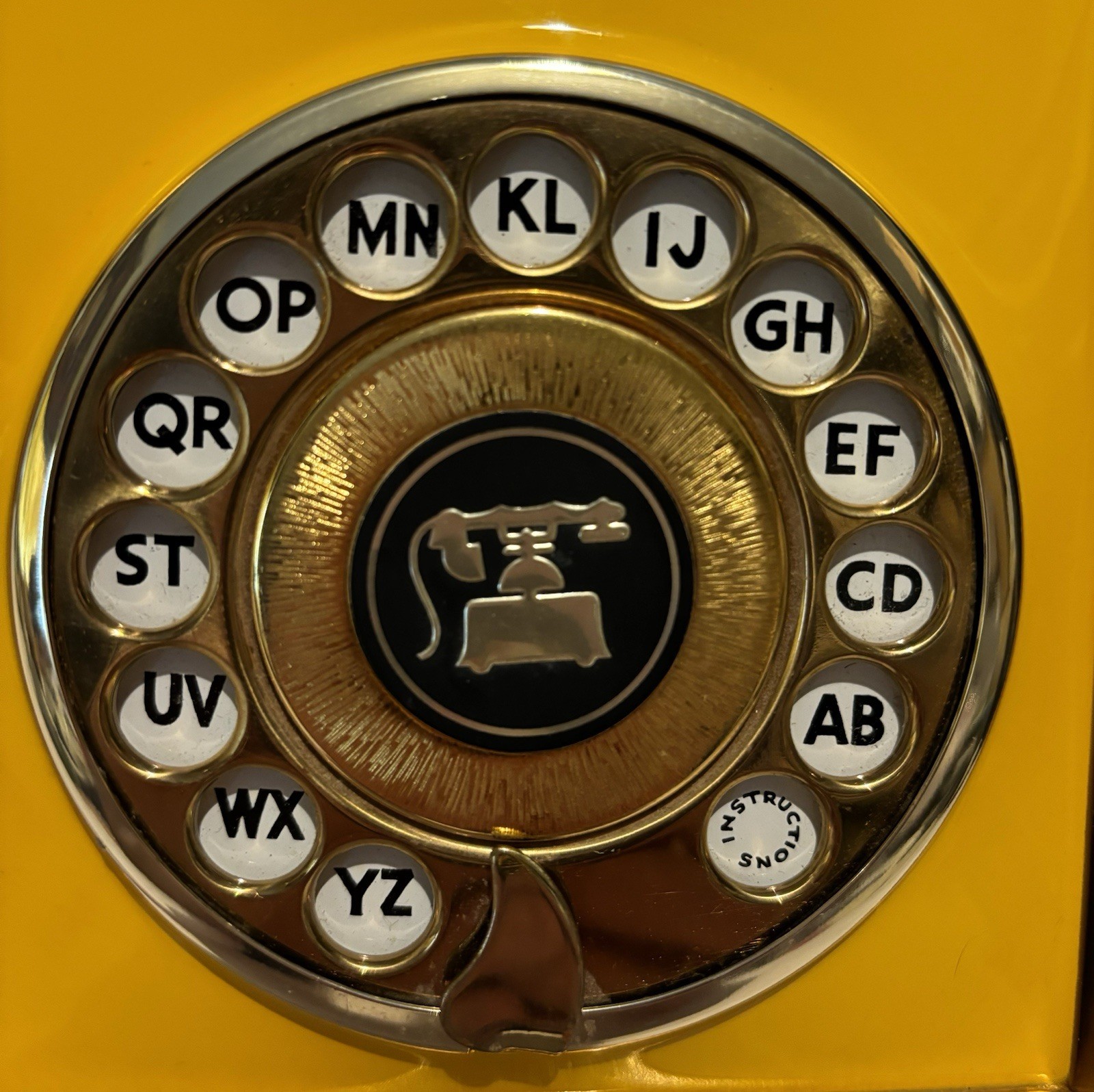 1950s Rare YELLOW DIALPAD BY STRATTON MADE ENGLAND MECHANICAL ADDRESS BOOK MIB