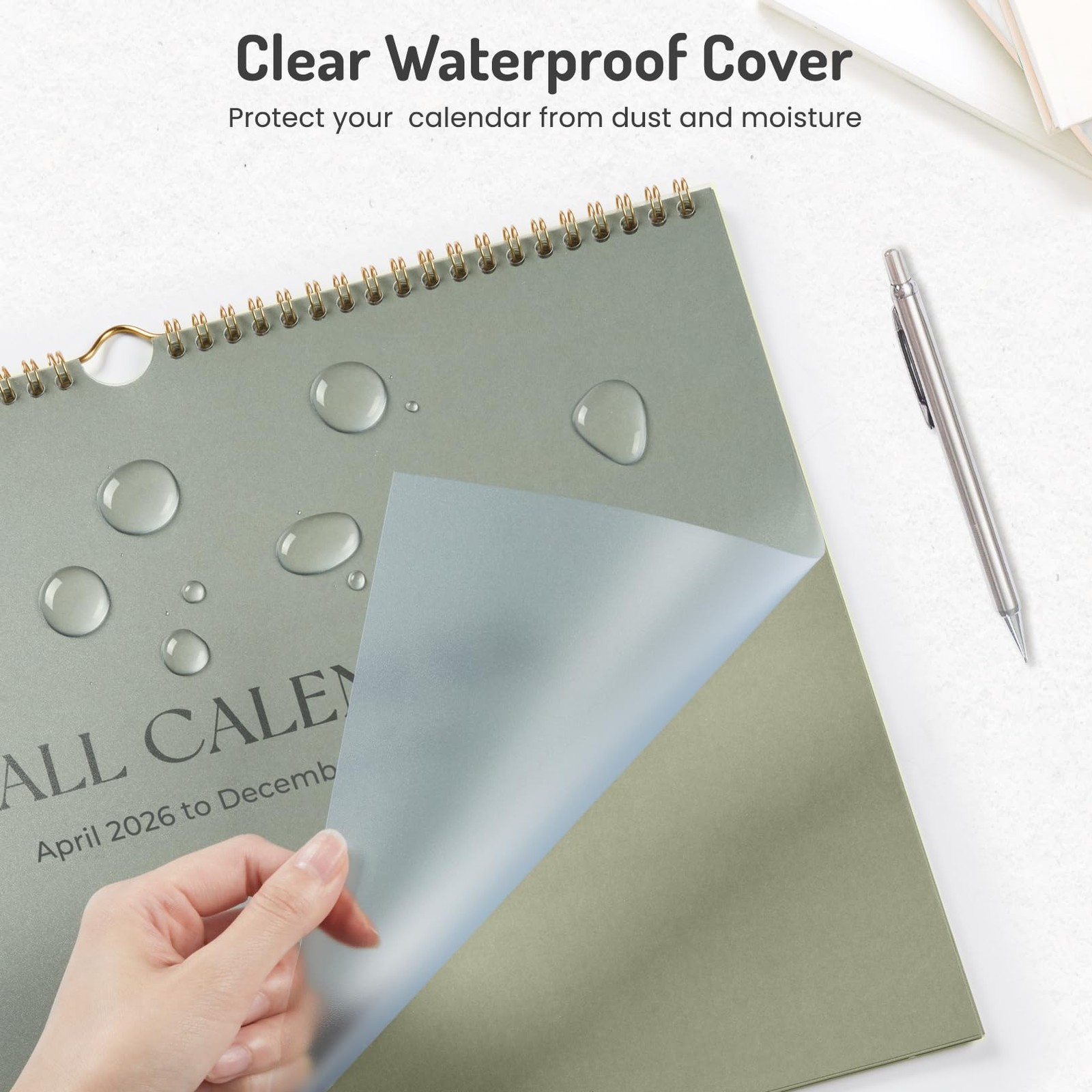 Calendar 2026-2027, Forvencer Wall from Jun 2026 to 14″ x 11″, Cyan
