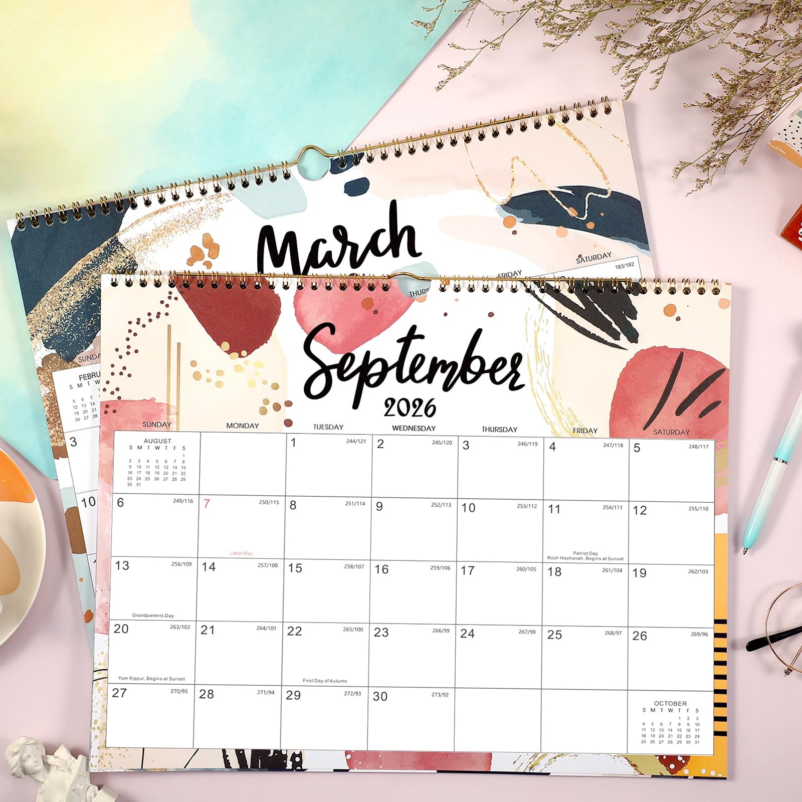 2026 Wall Calendar – 12 Months Hanging 2026 from Jan. 14.8″ x 11.6″