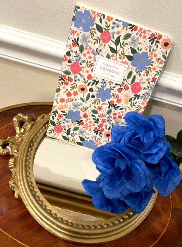 NEW! Rifle Paper Co Wild Rose Soft Cover Journal/Notes Saddle Stitch Ruled Pages