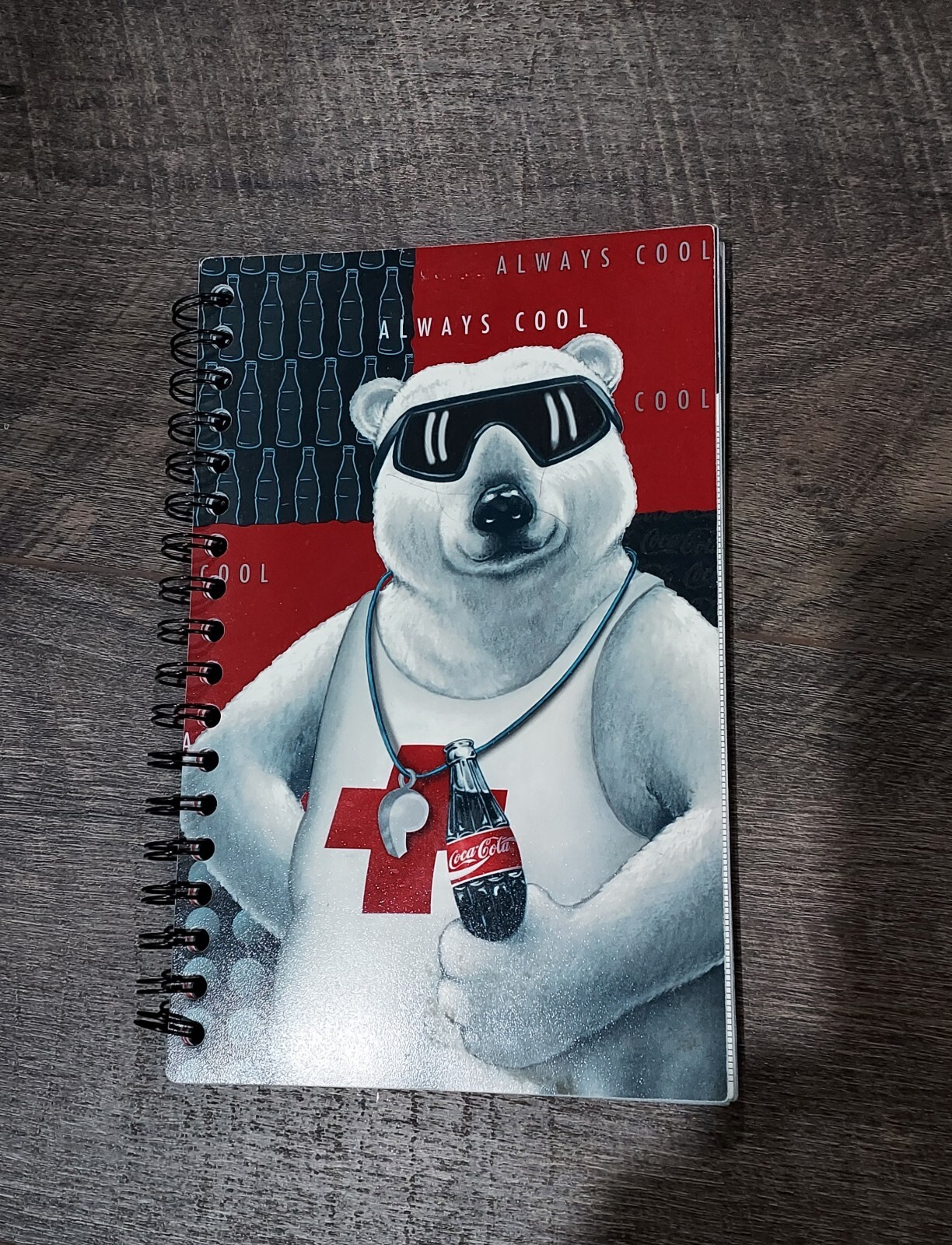 Coca-Cola Polar Bear 1995 Spiral Bound Student Planner 9.5″x6.5″