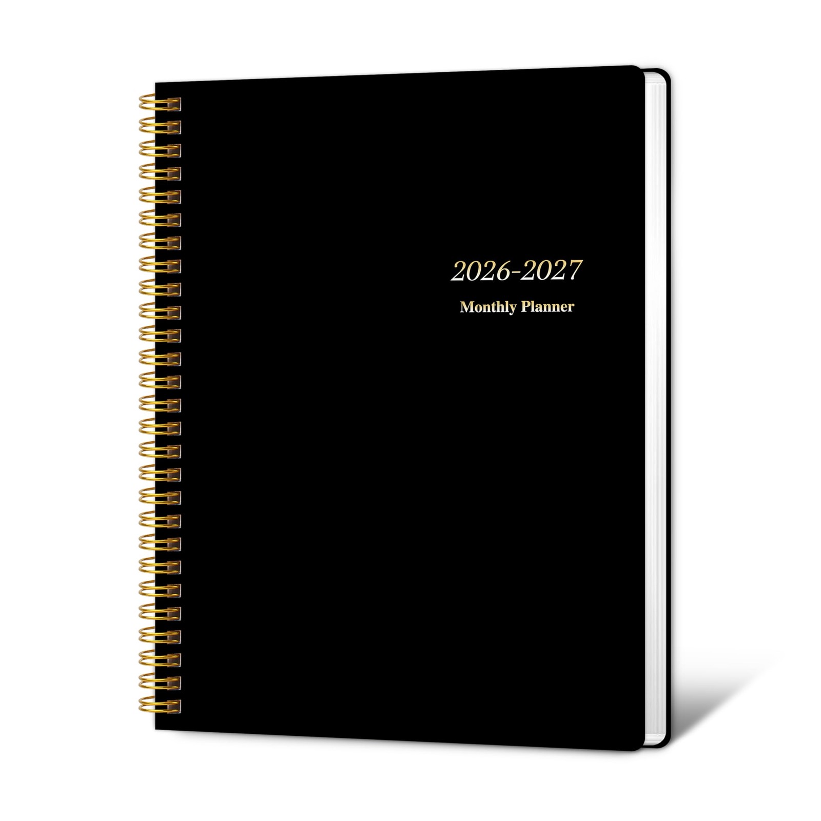 KMQOY Monthly Planner 2026-2027, 2026 Calendar 24 Months Planner, Jan Black