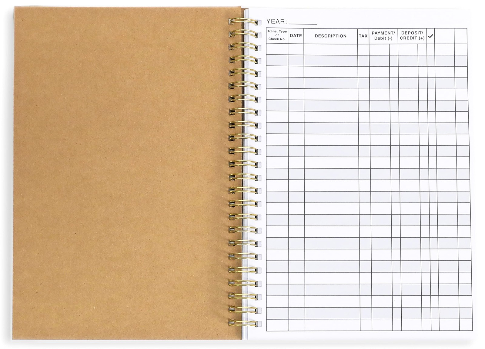 2 Pack Accounting Ledger Books for Home Budget Tracking, Business Bookkeeping
