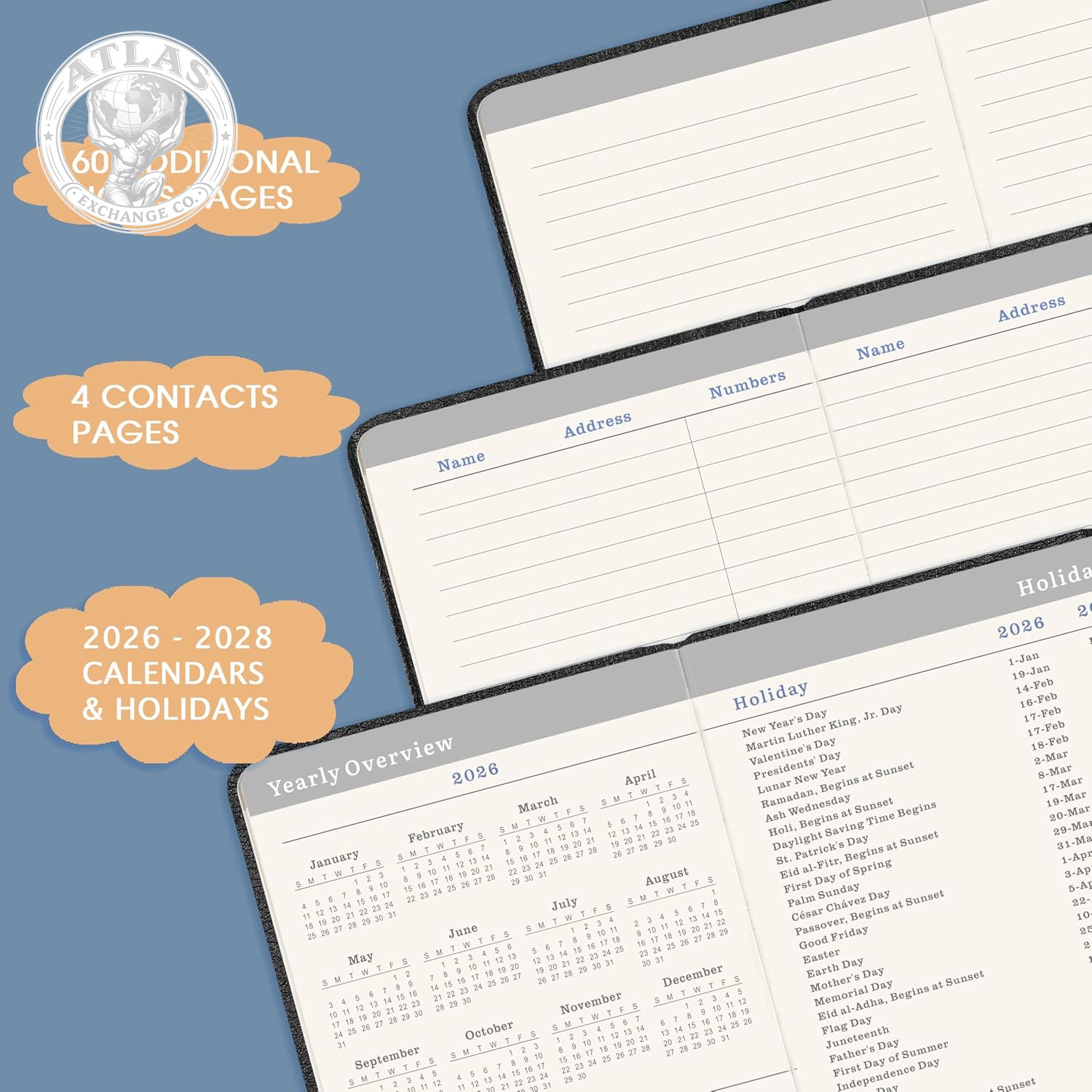 2026-2029 Pocket Planner – 3 Year Monthly Planner 2026-2029, Jul.2026 – Jun.2029