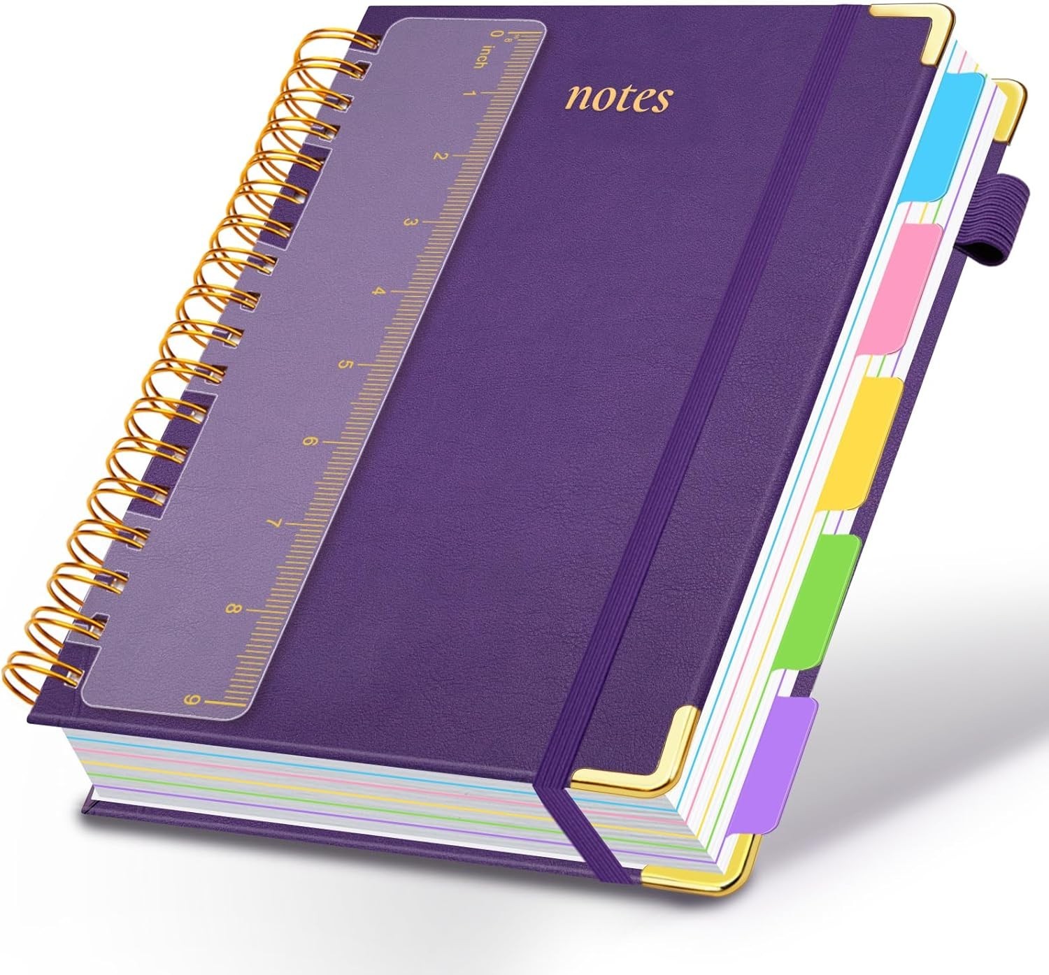Hardcover Spiral Notebook 8″x10″ Journal Notebook with Tabs and Removable Div…