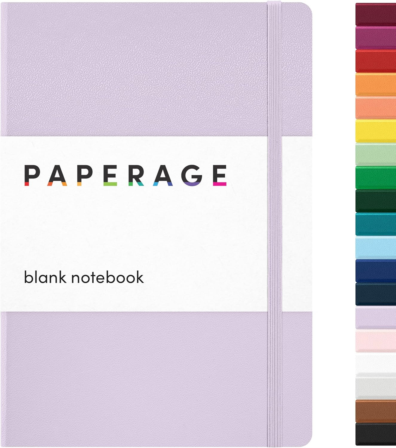 PAPERAGE Blank Journal Notebook, (Lavender), 160 Pages, Medium 5.6 in X 8 in – 1