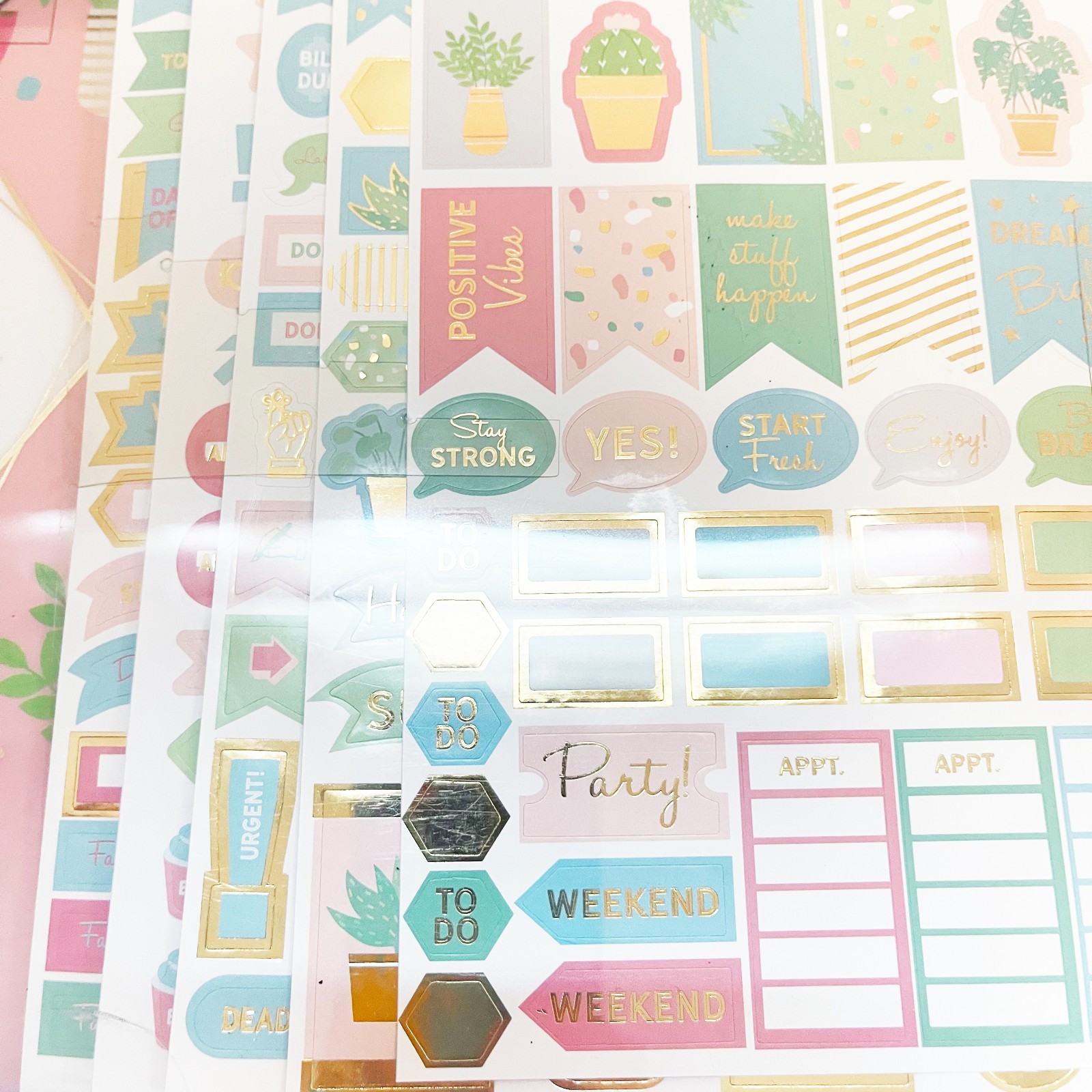 Pembrook Planner Kit 12 Month Planner Stickers Dividers Clips Notes New DIY