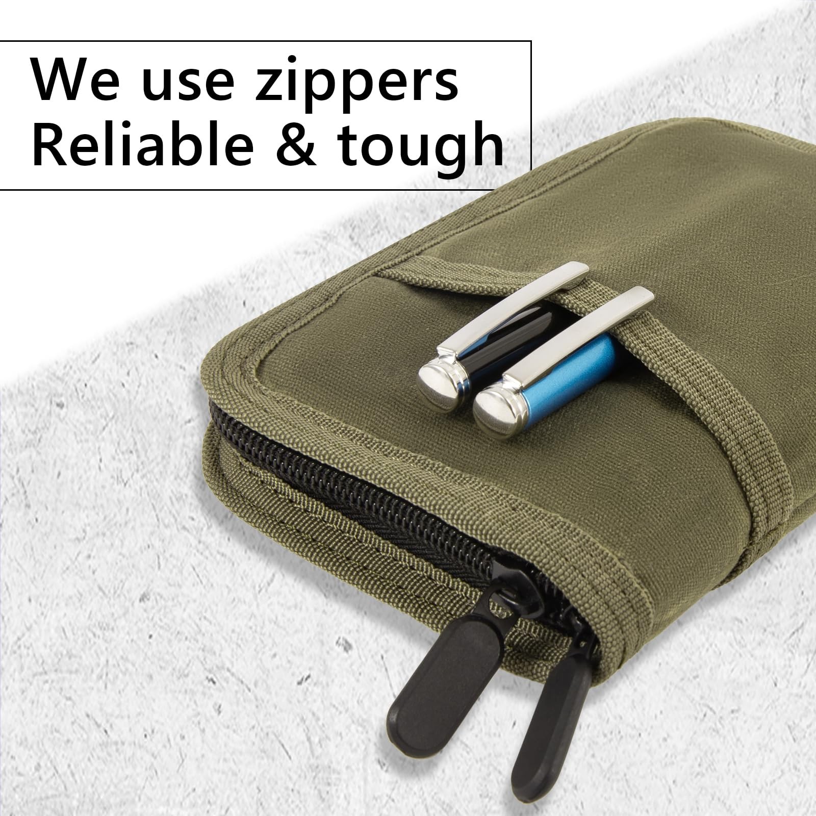 Waxed Canvas Field Notes Cover: Water-Resistant Journal, Pen Holder & Wallet