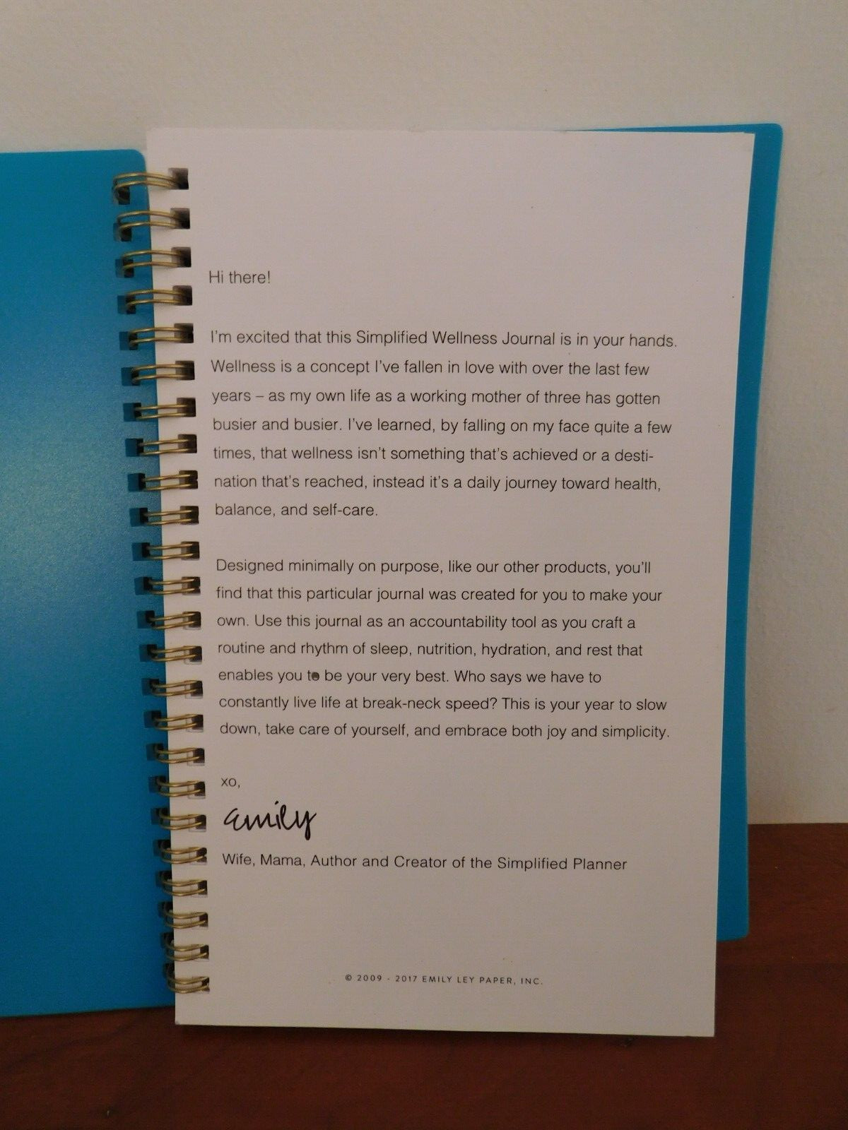Simplified by Emily Ley Wellness Journal “This is My Year” + Notepad + Stickers