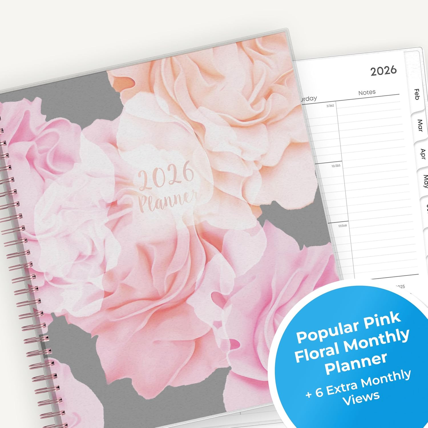 Blue Sky 2026 Monthly Planner Calendar, January 2026 – December 2026, 8″ x 10″,