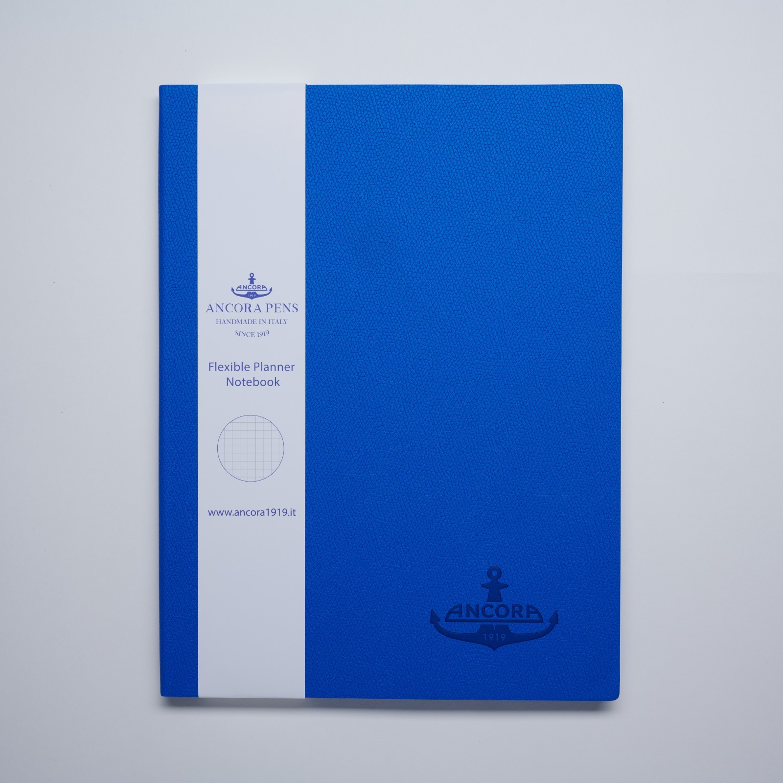 Ancora ROYAL AZUR colour Italian Luxury Leather set of 3 Notebooks ( A6, A5, A4)