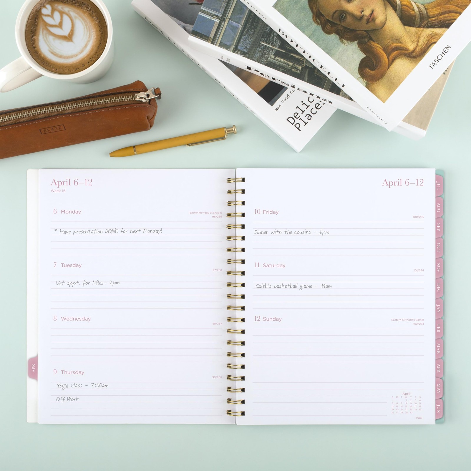 Mead Planner 2026-2027 Weekly & Monthly Letter (8.5 x 11 inches), Aster