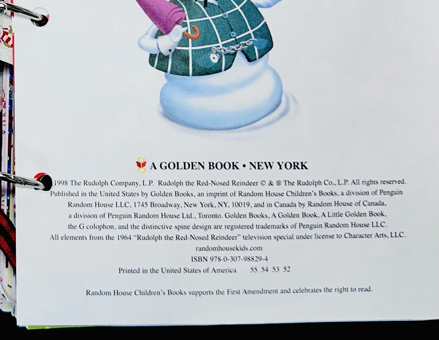 RUDOLPH Christmas Junk Journal Little Golden Book W/Embellishments & Glue Pen…