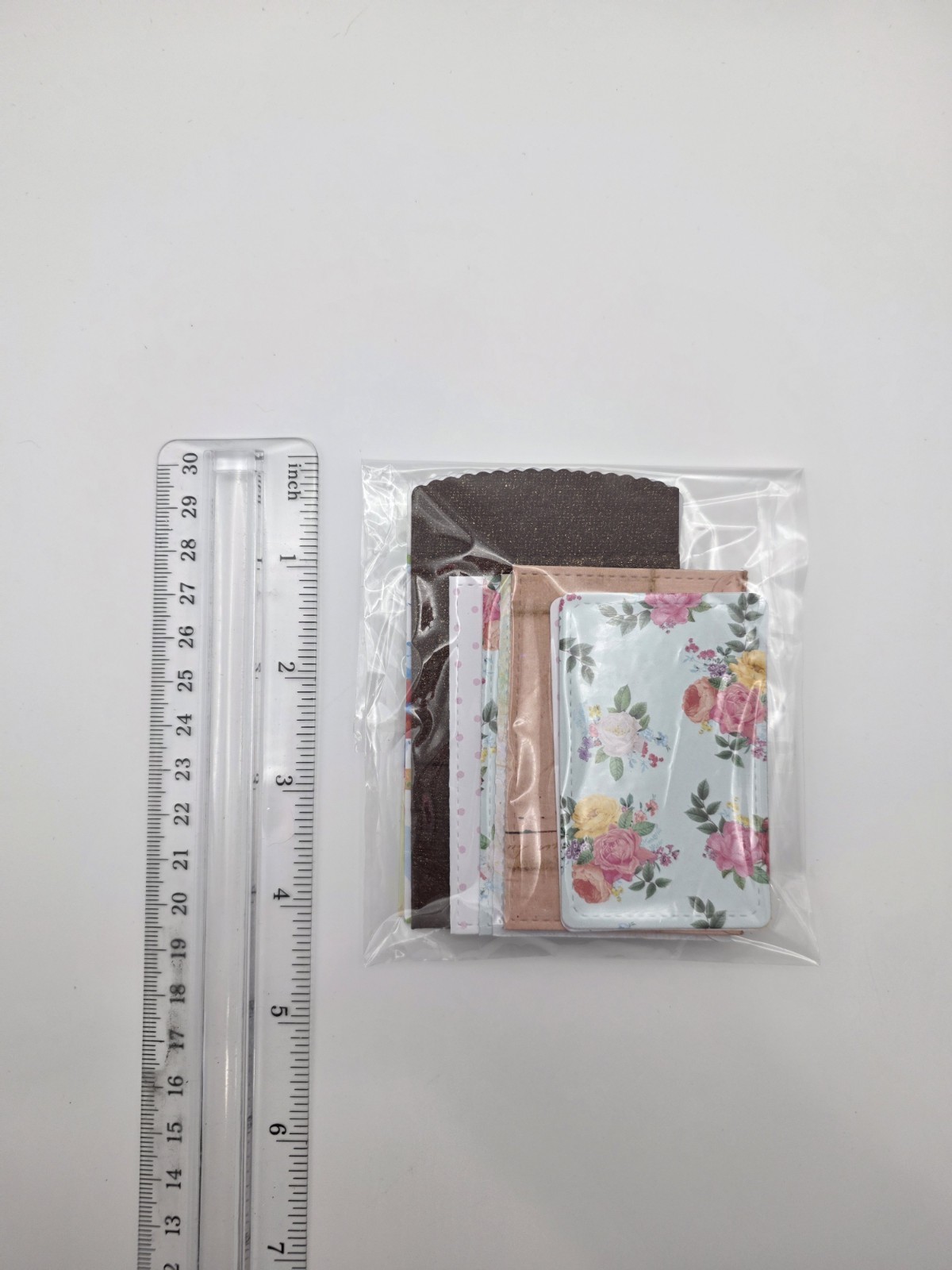7 Handmade Scrapbook Paper Junk Journal Pockets | Mixed Ephemera Tuck Spot Lot