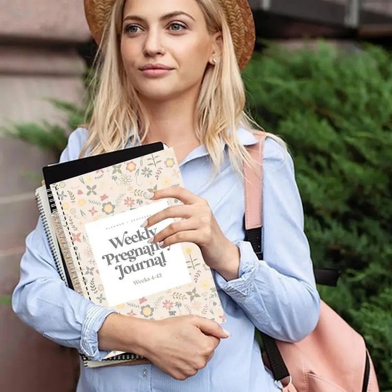 Pregnancy Journal Weekly Pregnancy Organizer 8.3×11.2 Inch Pregnancy Book