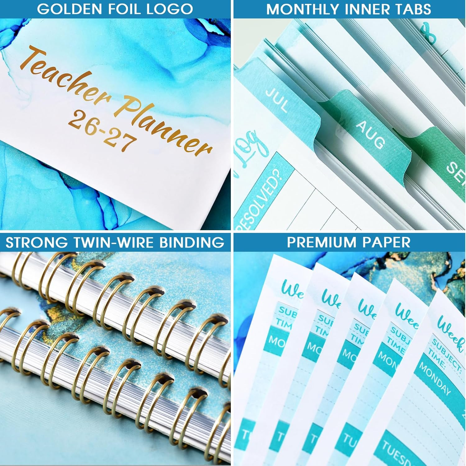 Teacher Planner 2026-2027 – Teacher Lesson Planner from July 2026 to June 2027,