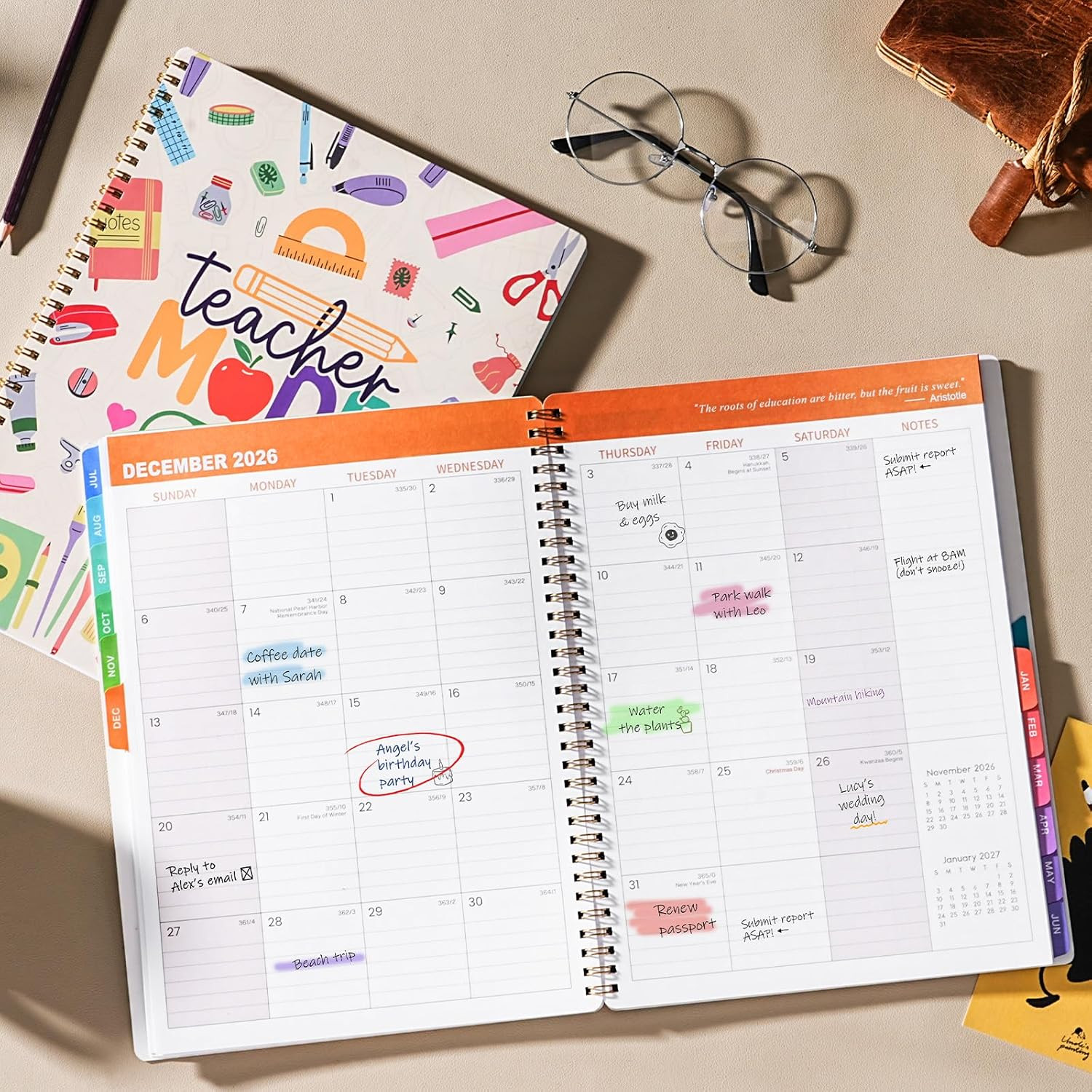 Teacher Planner 2026-2027 – 2026-2027 Teacher Lesson Planners from JULY 2026 – J