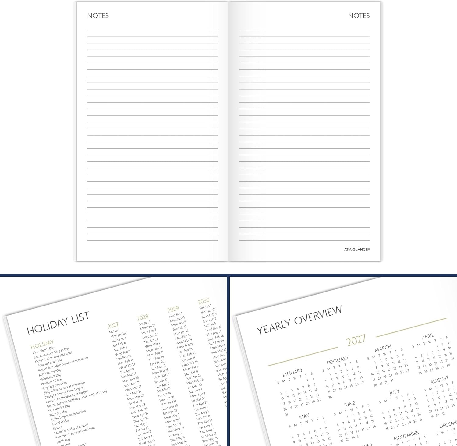 2027-2028 Floral Pocket Monthly Planner, 3.5″ x 6″, 2-Year Edition