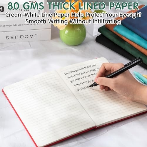 24 Pack Leather Journals A5 5.7″ x 8.3″ Bulk Notebooks for Writing & Travel – Mu