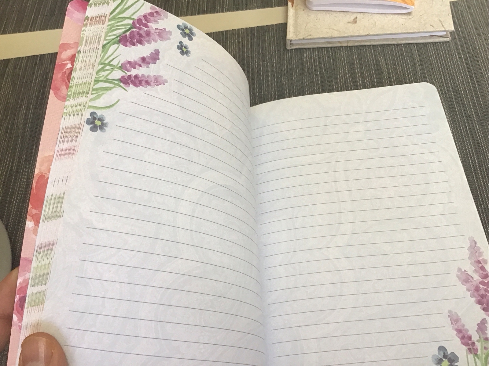 Lot 4 Floral Journals /diary/sketchbooks Lined And Unlined Blank Pages