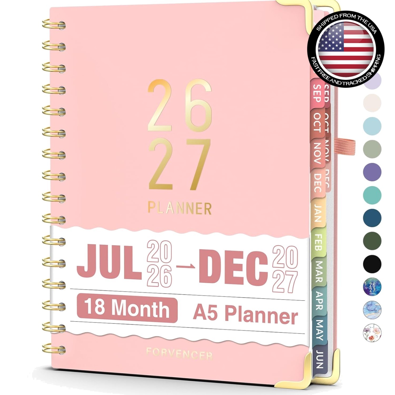 Elegant 18- Academic Planner 2026-2027 – Perfect for Students & Teachers