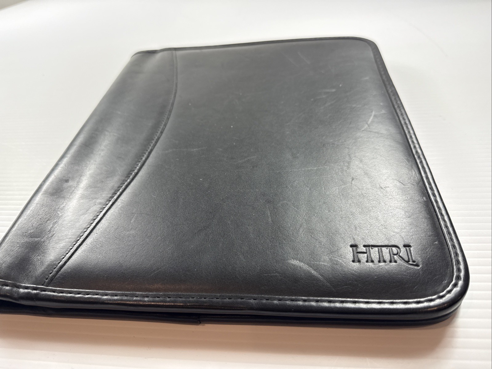 Levenger Leather Pro Folio Letter Size Smooth Black Notebook 13×11”