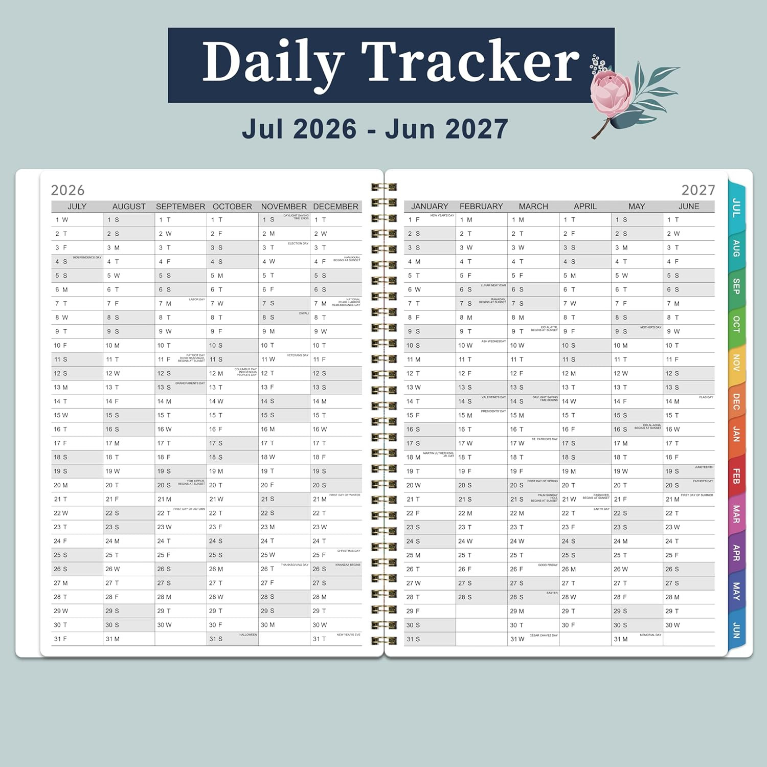 Appointment Book 2026-2027 – Daily Planner 2026-2027, Jul. 2026 – Jun. 2027, Wee