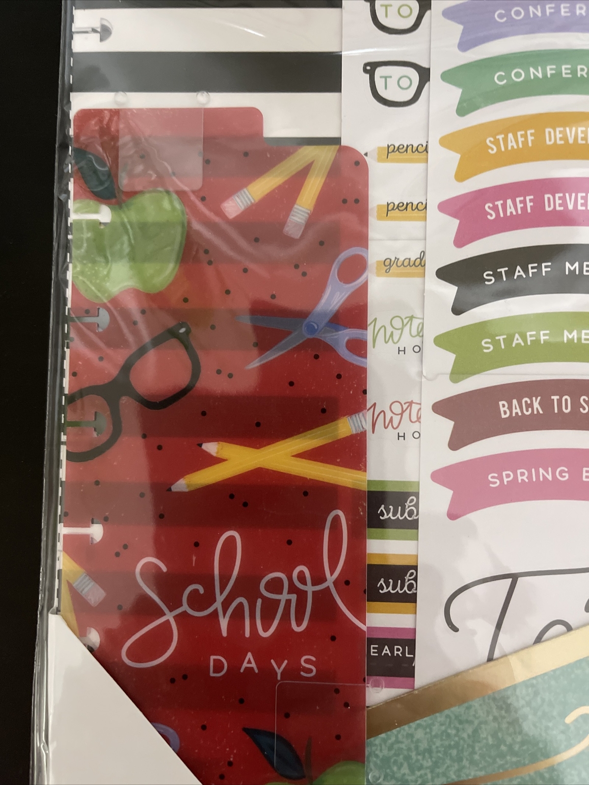 Happy Planner Teacher Edition Planner Accessories 92 Pc Teacher Gift Set