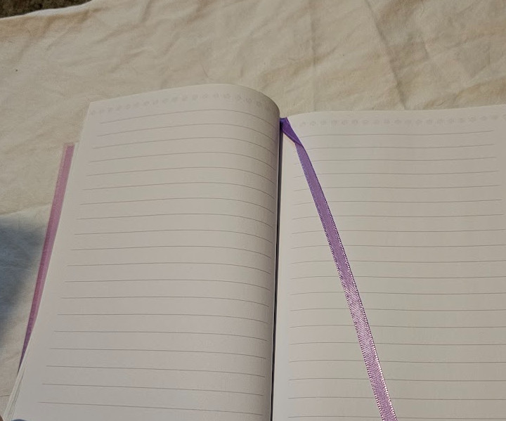 This Christian Art Gifts journal Purple lined Hardcover Ombre