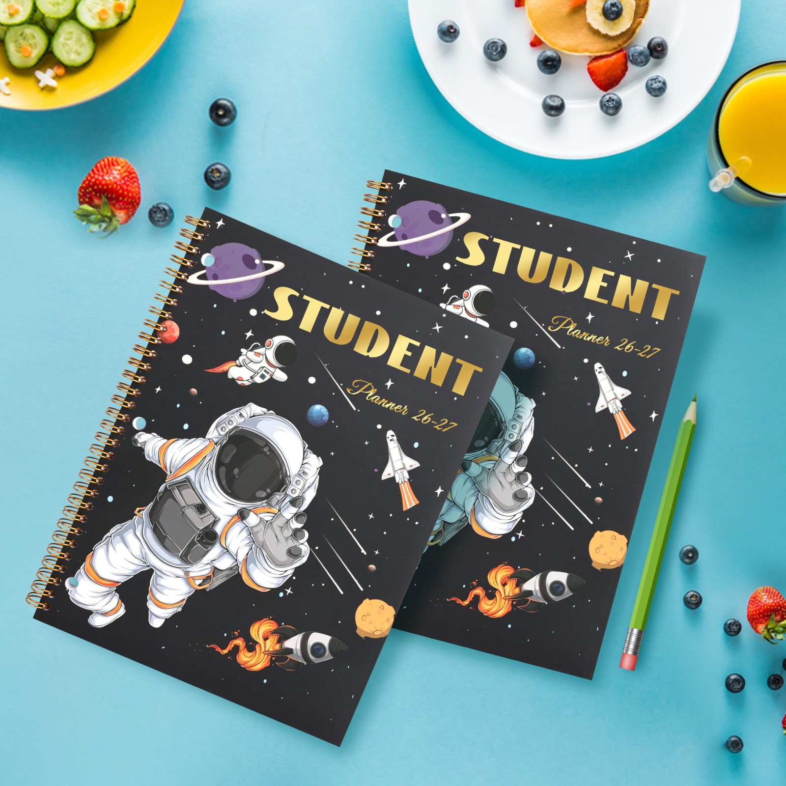 Student Planner 2026-2027 – Monthly and Weekly 8.2 x 10.7 inches, Black
