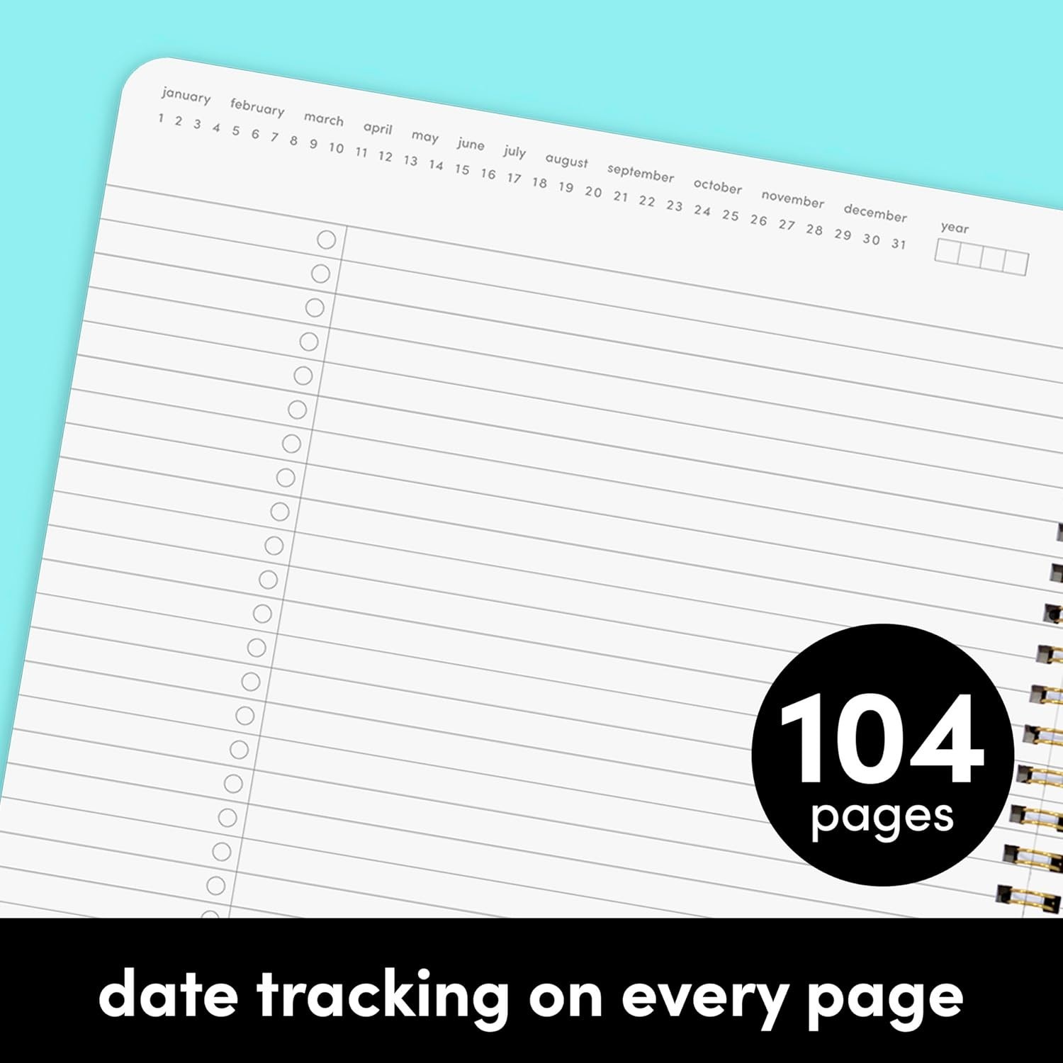 PAPERAGE Undated Daily Planner & To Do List Notepad (Blush), 8.5 in x 11 in