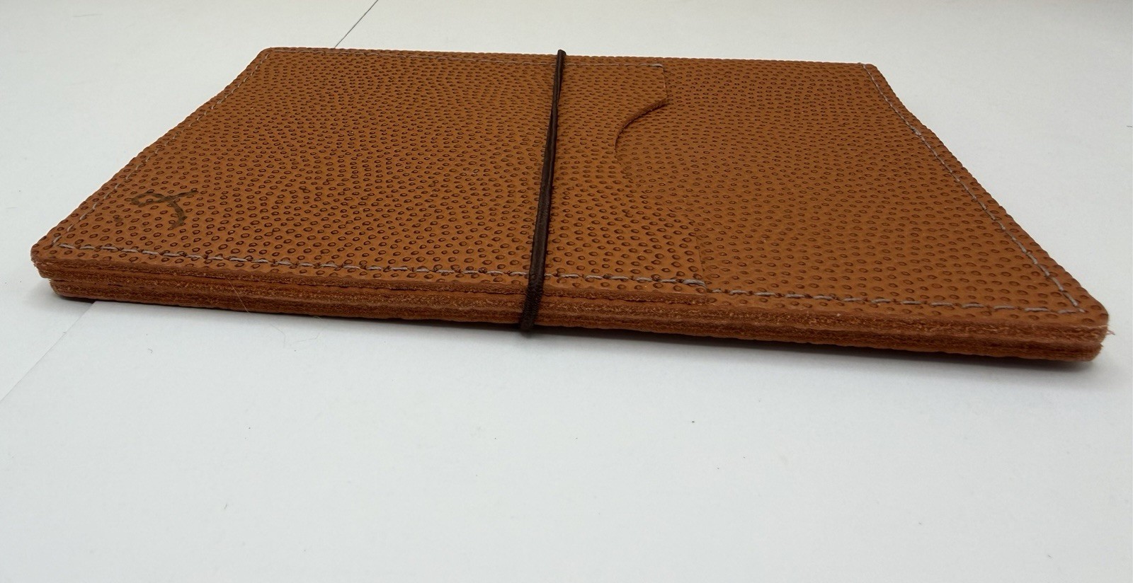 Sojourner USA A6 Orange Basketball Leather Folio Hobonichi Stalogy Midori Cover