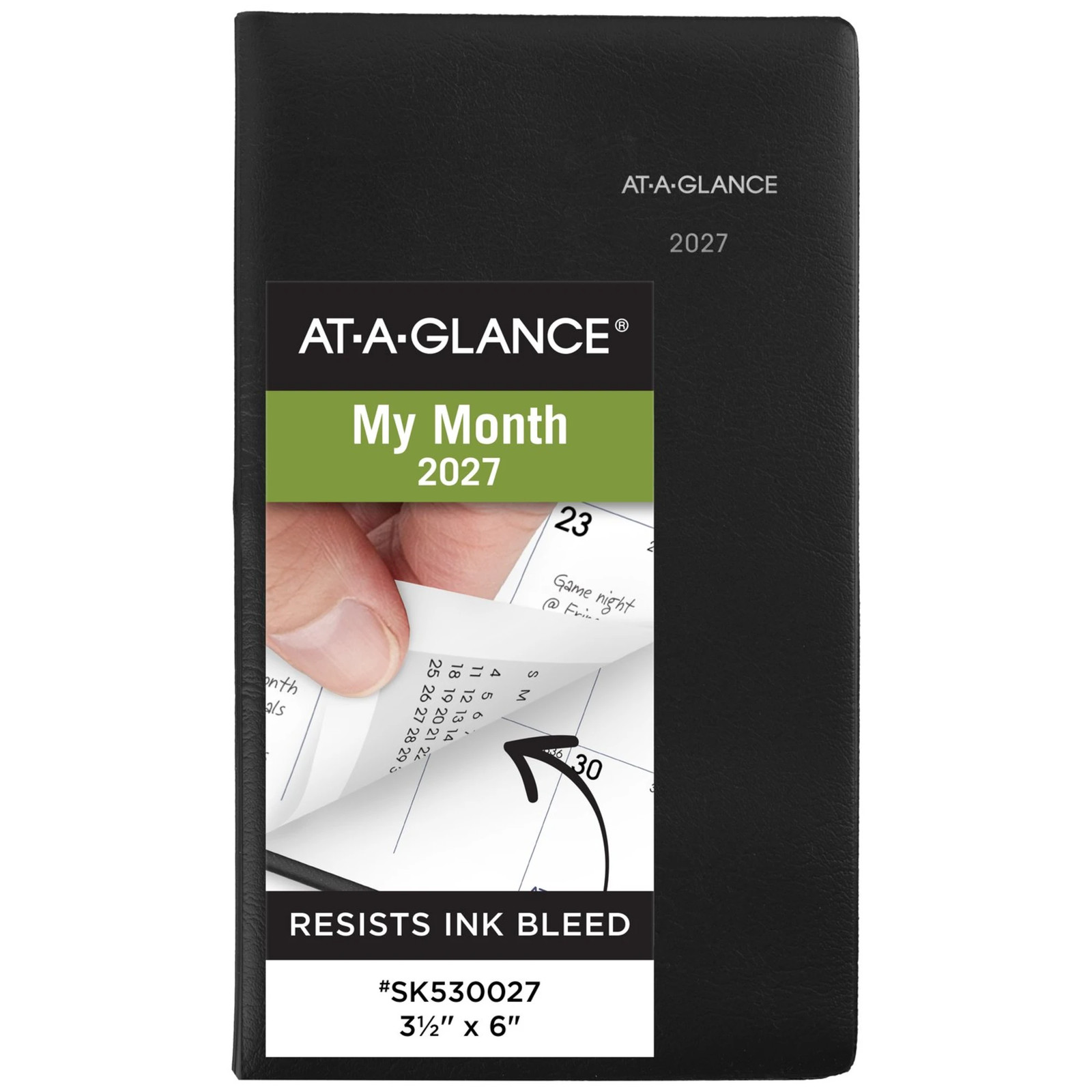 AT-A-GLANCE DayMinder 2027 Monthly Planner, Black, Pocket, 3 1/2″ x 6″