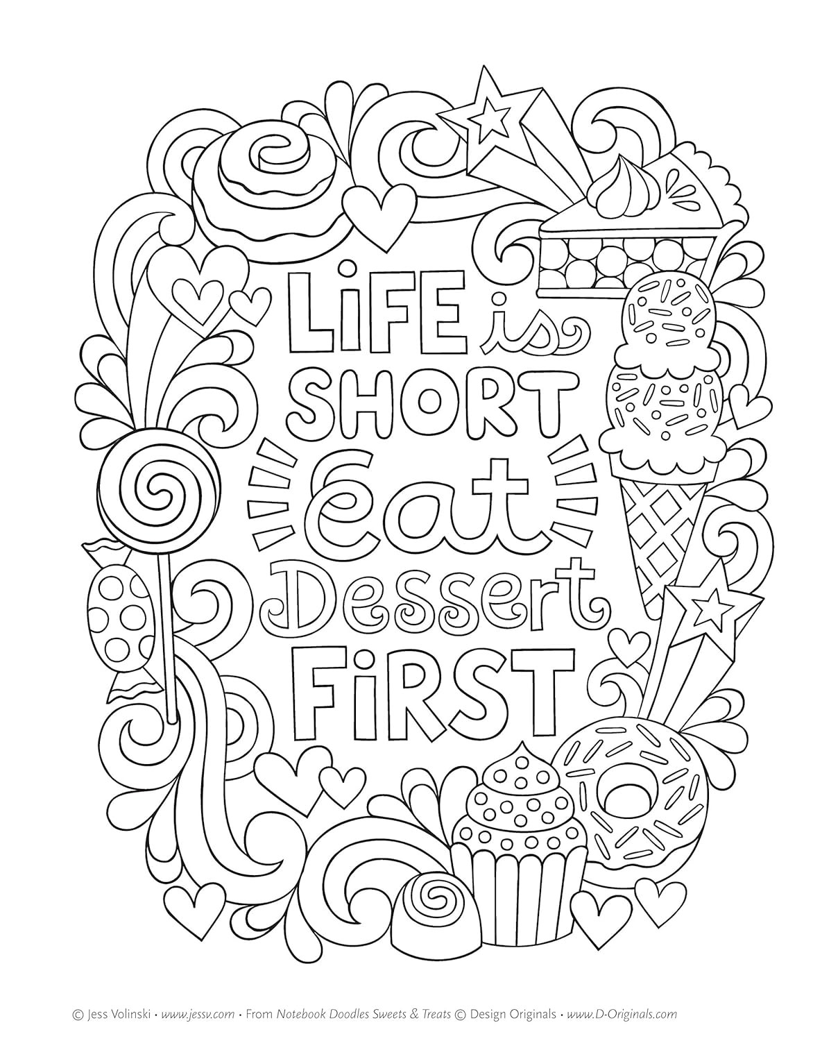 Notebook Doodles Sweets & Treats: Coloring & Activity Book (Design Originals) 32