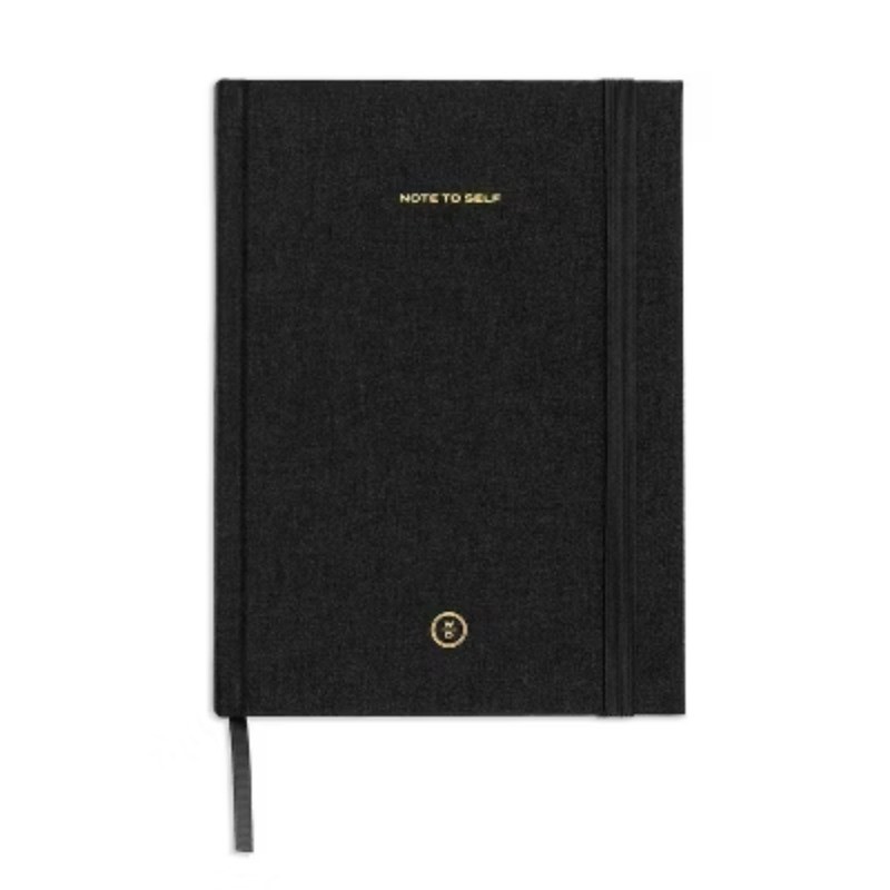 Note to Self: Hardcover Notebook, Elastic Closure, Pocket, Ribbon Marker