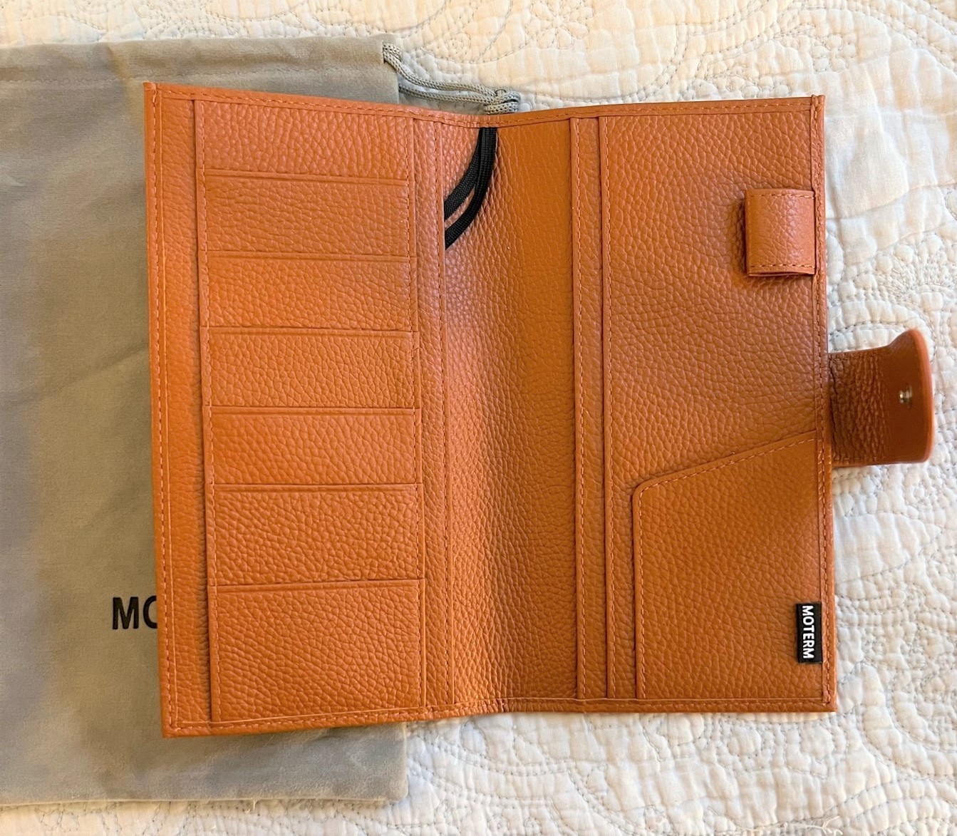 NEW Moterm Leather Planner Cover – Weeks/Weekly – Burnt Orange