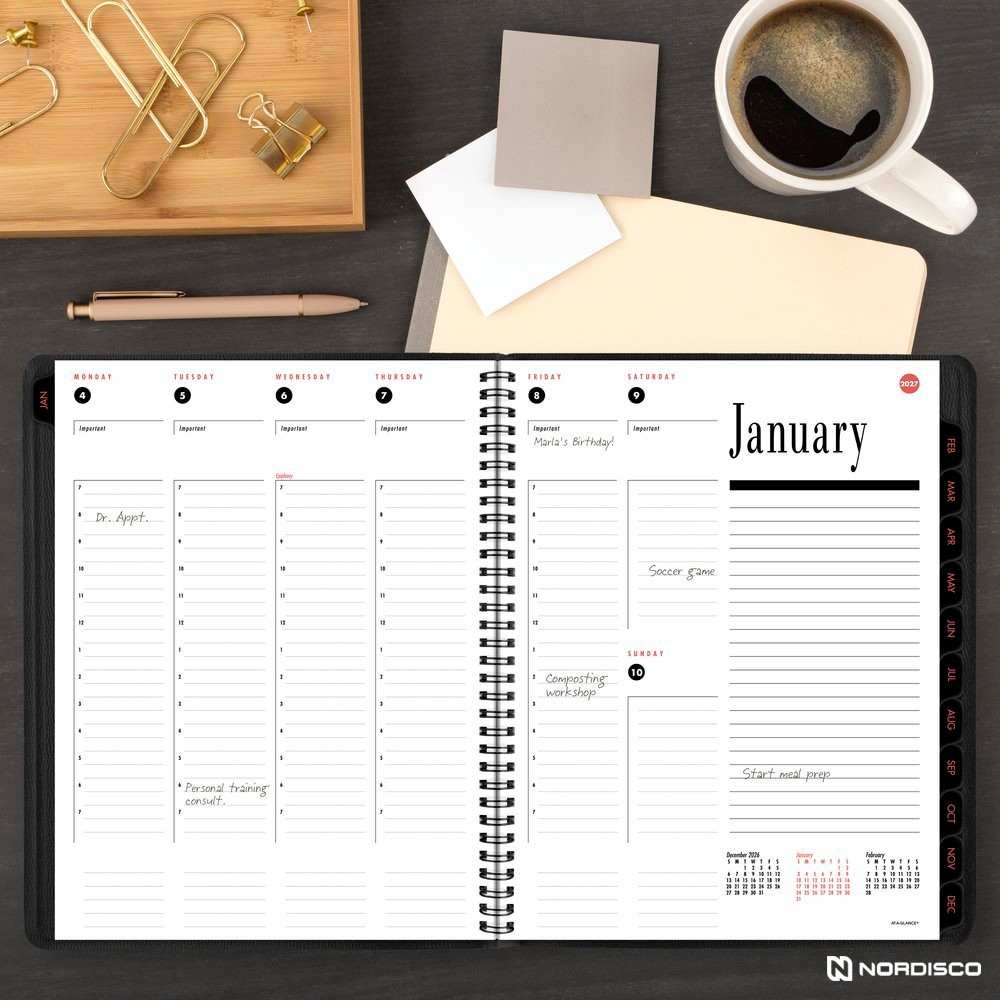 2026 At-A-Glance 70-864-05 Weekly Monthly Appointment Book, 8-1/2 x 11″