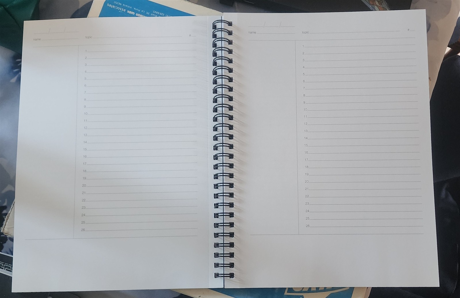 Lined 80 Pg Tru Red Project Planner Notebook 9.5 x 6.5″ Heavy Weight