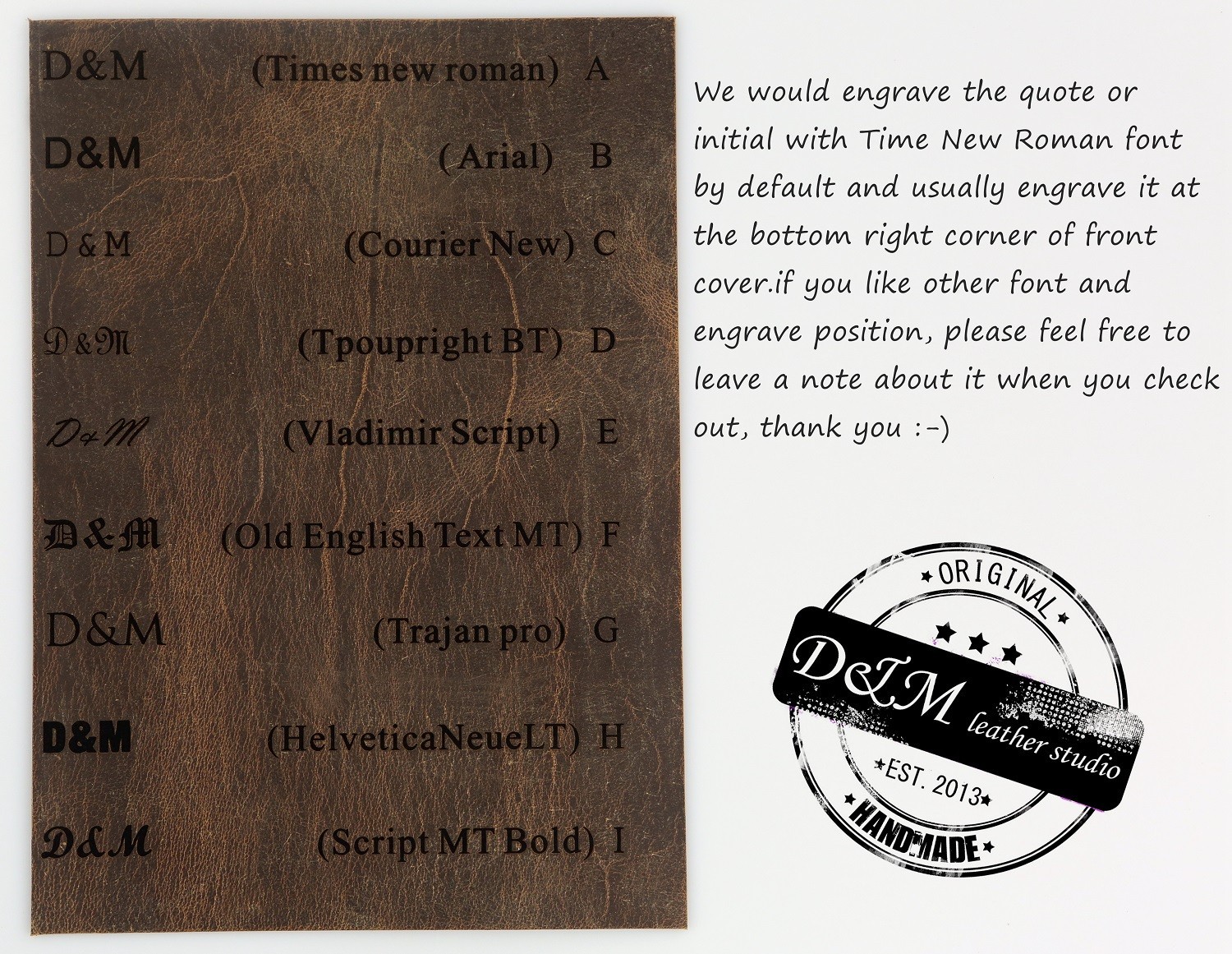 Leather Journal Cover,Custom Engraved Planner A6 A5 B5, Employee Coworker Gift